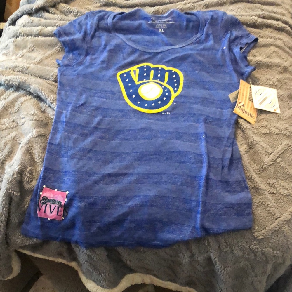 Milwaukee Brewers, T-shirt ladies XL